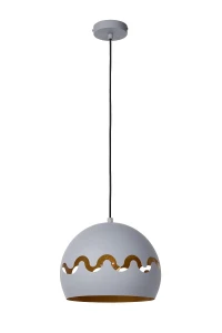 CORENTIN Szara śr. 28cm. E27 Lampa wisząca Lucide 30484/28/36