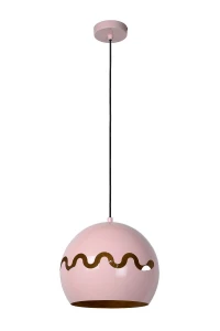 CORENTIN Różowa śr. 28cm. E27 Lampa wisząca Lucide 30484/28/66