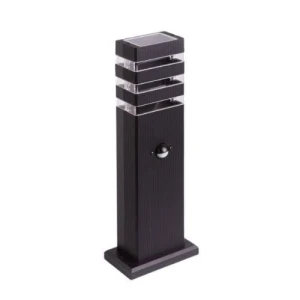 SO-40P PIR Czarny wys. 40cm. Czujnik ruchu GU10 IP44 Słupek ogrodowy EcoLight EC79420