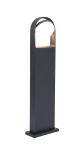 FELE Antracyt LED regulowana głowica 14W IP54 3000K Lampa ogrodowa stojąca Lutec 7196301118