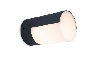 CYRA Czarny mat LED regulowana głowica 8W IP54 3000K Kinkiet zewnętrzny Lutec 5198104012