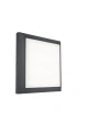 Plafon zewnętrzny HELENA Szary LED 22W szer. 22cm. IP54 4000K Lutec 5102101118 | 6939412011479 noxbox lampynox www.lampynox.pl
