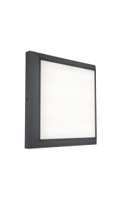 HELENA Szary LED 22W szer. 22cm. IP54 4000K Plafon zewnętrzny Lutec 5102101118