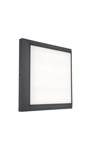 Plafon zewnętrzny HELENA Szary LED 22W szer. 22cm. IP54 4000K Lutec 5102101118 | 6939412011479 noxbox lampynox www.lampynox.pl