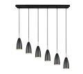 Lampa wisząca FARIN Czarny mat 6xE14 RL R30696032 | 4017807503265 noxbox lampynox www.lampynox.pl