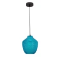 Lampa wisząca niebieska szklana CALAMA LE41922 lampynox noxbox.pl lampy