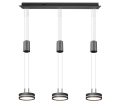 Lampa wisząca FRANKLIN Antracyt LED 3x9W 3000K ściemnialna Trio 326510342 | 4017807510089 noxbox lampynox www.lampynox.pl
