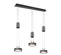 Lampa wisząca FRANKLIN Antracyt LED 3x9W 3000K ściemnialna Trio 326510342 | 4017807510089 noxbox lampynox www.lampynox.pl