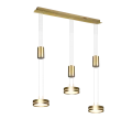Lampa wisząca FRANKLIN Mosiądz mat LED 3x9W 3000K ściemnialna Trio 326510308 | 4017807510102 noxbox lampynox www.lampynox.pl