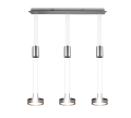 Lampa wisząca FRANKLIN Nikiel mat LED 3x9W 3000K ściemnialna Trio 326510307 | 4017807510096 noxbox lampynox www.lampynox.pl