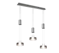 Lampa wisząca FRANKLIN Nikiel mat LED 3x9W 3000K ściemnialna Trio 326510307 | 4017807510096 noxbox lampynox www.lampynox.pl