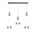 Lampa wisząca FRANKLIN Nikiel mat LED 3x9W 3000K ściemnialna Trio 326510307 | 4017807510096 noxbox lampynox www.lampynox.pl