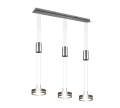 Lampa wisząca FRANKLIN Nikiel mat LED 3x9W 3000K ściemnialna Trio 326510307 | 4017807510096 noxbox lampynox www.lampynox.pl
