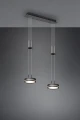 Lampa wisząca FRANKLIN Antracyt LED 2x9W 3000K ściemnialna Trio 326510242 | 4017807510119 noxbox lampynox www.lampynox.pl