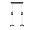 Lampa wisząca FRANKLIN Antracyt LED 2x9W 3000K ściemnialna Trio 326510242 | 4017807510119 noxbox lampynox www.lampynox.pl