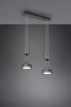 Lampa wisząca FRANKLIN Antracyt LED 2x9W 3000K ściemnialna Trio 326510242 | 4017807510119 noxbox lampynox www.lampynox.pl