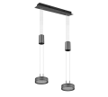 Lampa wisząca FRANKLIN Antracyt LED 2x9W 3000K ściemnialna Trio 326510242 | 4017807510119 noxbox lampynox www.lampynox.pl