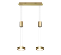 Lampa wisząca FRANKLIN Mosiądz mat LED 2x9W 3000K ściemnialna Trio 326510208 | 4017807510072 noxbox lampynox www.lampynox.pl