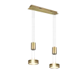 Lampa wisząca FRANKLIN Mosiądz mat LED 2x9W 3000K ściemnialna Trio 326510208 | 4017807510072 noxbox lampynox www.lampynox.pl
