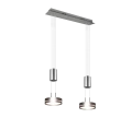 Lampa wisząca FRANKLIN Nikiel mat LED 2x9W 3000K ściemnialna Trio 326510207 | 4017807510065 noxbox lampynox www.lampynox.pl