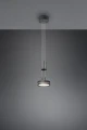 Lampa wisząca FRANKLIN Antracyt LED 9W 3000K ściemnialna Trio 326510142 | 4017807510058 noxbox lampynox www.lampynox.pl