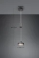 Lampa wisząca FRANKLIN Antracyt LED 9W 3000K ściemnialna Trio 326510142 | 4017807510058 noxbox lampynox www.lampynox.pl