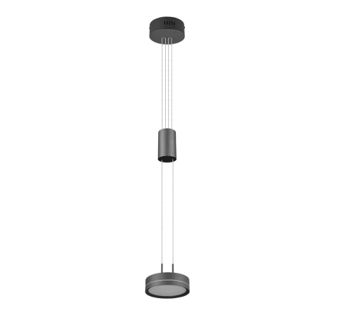 Lampa wisząca FRANKLIN Antracyt LED 9W 3000K ściemnialna Trio 326510142 | 4017807510058 noxbox lampynox www.lampynox.pl