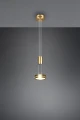 Lampa wisząca FRANKLIN Mosiądz mat LED 9W 3000K ściemnialna Trio 326510108 | 4017807510041 noxbox lampynox www.lampynox.pl