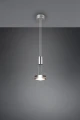 Lampa wisząca FRANKLIN Nikiel mat LED 9W 3000K ściemnialna Trio 326510107 | 4017807510034 noxbox lampynox www.lampynox.pl