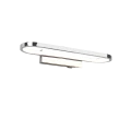 Kinkiet łazienkowy nad lustro GIANNI Chrom z wyłącznikiem LED 17W 3000K IP44 Trio 283770106 | 4017807508079 noxbox lampynox www.lampynox.pl