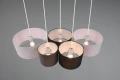 Lampa wiszaca HOTEL Szary | czarny | Biały 5xE27 Trio 393900517 | 4017807505511 noxbox lampynox www.lampynox.pl
