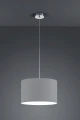 Lampa wisząca HOTEL Szary E27 Trio 303300111 | 4017807508703 noxbox lampynox www.lampynox.pl
