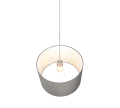 Lampa wisząca HOTEL Szary E27 Trio 303300111 | 4017807508703 noxbox lampynox www.lampynox.pl