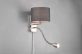 Kinkiet SNAKE HOTEL Szara LED | E14 3W 2000K Trio 271170211 | 4017807508680 noxbox lampynox www.lampynox.pl