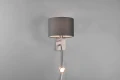 Kinkiet SNAKE HOTEL Szara LED | E14 3W 2000K Trio 271170211 | 4017807508680 noxbox lampynox www.lampynox.pl