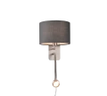Kinkiet SNAKE HOTEL Szara LED | E14 3W 2000K Trio 271170211 | 4017807508680 noxbox lampynox www.lampynox.pl