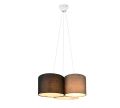 Lampa wisząca HOTEL Biały | Czarny | Szary 3xE27 Trio 393900317 | 4017807505504 noxbox lampynox www.lampynox.pl