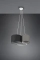 Lampa wisząca HOTEL Biały | Czarny | Szary 3xE27 Trio 393900317 | 4017807505504 noxbox lampynox www.lampynox.pl