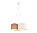 Lampa wisząca HOTEL Biały | Czarny | Szary 3xE27 Trio 393900317 | 4017807505504 noxbox lampynox www.lampynox.pl