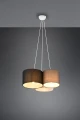 Lampa wisząca HOTEL Biały | Czarny | Szary 3xE27 Trio 393900317 | 4017807505504 noxbox lampynox www.lampynox.pl