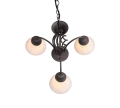 Lampa wisząca RUSTICA Brąz 3xE14 Trio 101000324 | 4017807504675 noxbox lampynox www.lampynox.pl