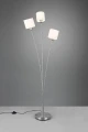 Lampa podłogowa stojąca trójramienna TOMMY Nikiel mat | Biały 3xE14 RL R46333901 | 4017807507560 noxbox lampynox www.lampynox.pl