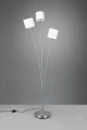 Lampa podłogowa stojąca trójramienna TOMMY Nikiel mat | Biały 3xE14 RL R46333901 | 4017807507560 noxbox lampynox www.lampynox.pl