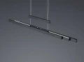 Lampa wisząca TRAJAN Czarny mat LED DIM 42W 2700K-5000K ściemnialna Trio 375310532 | 4017807472233 noxbox lampynox www.lampynox.pl