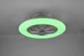 Lampa sufitowa ściemnialna z wentylatorem STRALSUND Tytanowy , LED RGBW 30W, Pilot, efekt świecenia gwiaździsty, barwa światła zmienna RL R62522987 | 4017807491128 noxbox lampynox www.lampynox.pl