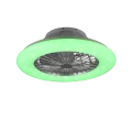 Lampa sufitowa ściemnialna z wentylatorem STRALSUND Tytanowy , LED RGBW 30W, Pilot, efekt świecenia gwiaździsty, barwa światła zmienna RL R62522987 | 4017807491128 noxbox lampynox www.lampynox.pl