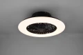 Lampa sufitowa ściemnialna z wentylatorem STRALSUND Czarny mat, LED 30W, Pilot, efekt świecenia gwiaździsty, barwa światła zmienna RL R62522132 | 4017807491098 noxbox lampynox www.lampynox.pl