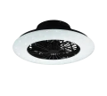 Lampa sufitowa ściemnialna z wentylatorem STRALSUND Czarny mat, LED 30W, Pilot, efekt świecenia gwiaździsty, barwa światła zmienna RL R62522132 | 4017807491098 noxbox lampynox www.lampynox.pl