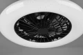 Lampa sufitowa ściemnialna z wentylatorem STRALSUND Czarny mat, LED 30W, Pilot, efekt świecenia gwiaździsty, barwa światła zmienna RL R62522132 | 4017807491098 noxbox lampynox www.lampynox.pl