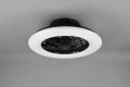 Lampa sufitowa ściemnialna z wentylatorem STRALSUND Czarny mat, LED 30W, Pilot, efekt świecenia gwiaździsty, barwa światła zmienna RL R62522132 | 4017807491098 noxbox lampynox www.lampynox.pl